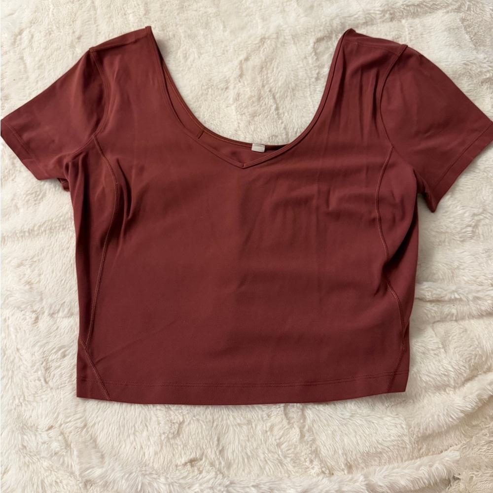 Lululemon Align Tank Top Size 12  color smoky red